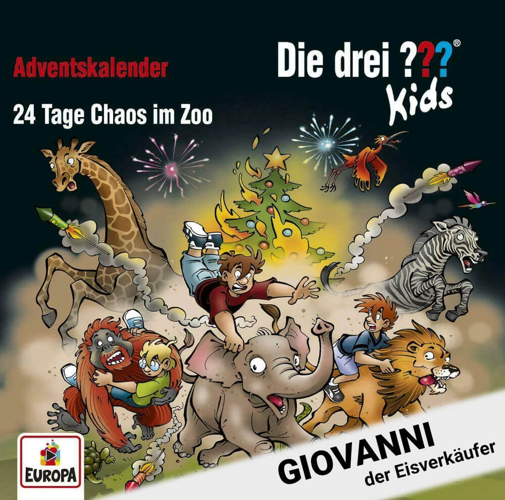 die drei fragezeichen kids - 24 Tage Chaos im Zoo - Adventskalender 2021